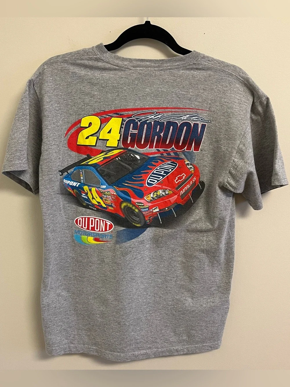 Vintage NASCAR T-Shirt Jeff Gordon Winner's Circle 24 DuPont Motorsports Gray M